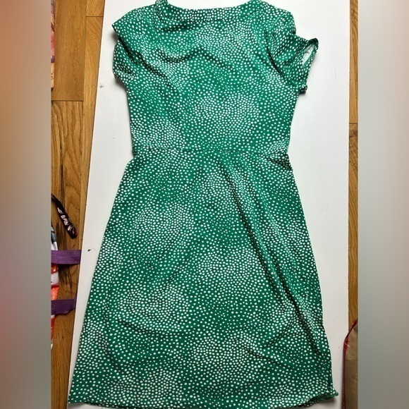 Boden green polka dot‎ midi dress J0033 - Picture 4 of 4
